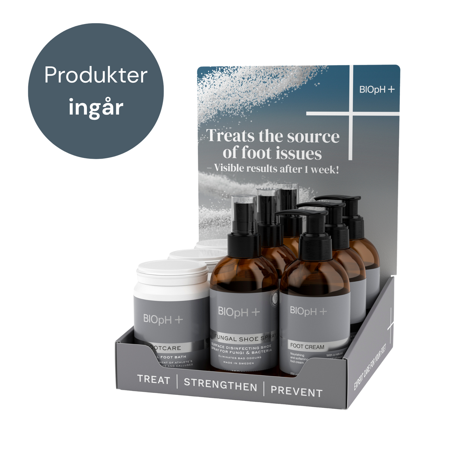 BIOpH+ Kassaställ inklusive produkter