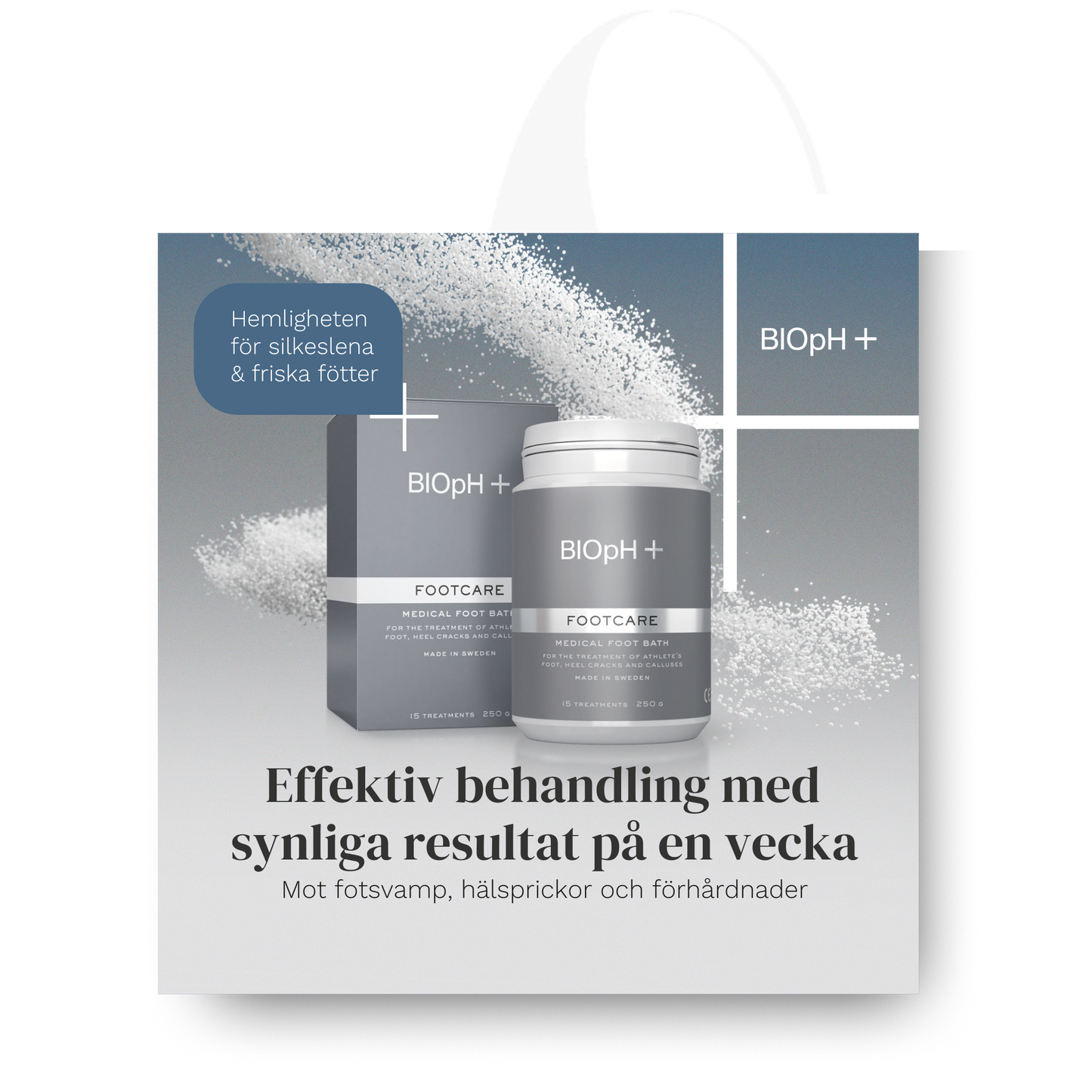 BIOpH+ Footcare hyllvippa