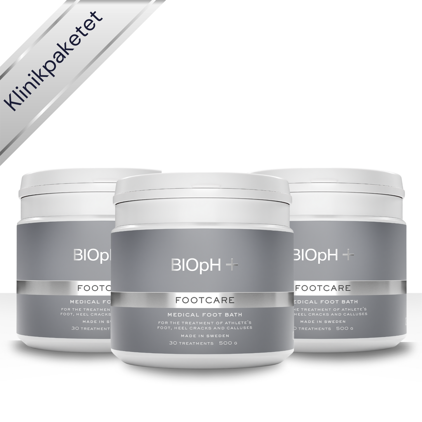 BIOpH+ Footcare klinikpaket (3 x Footcare 500 g)