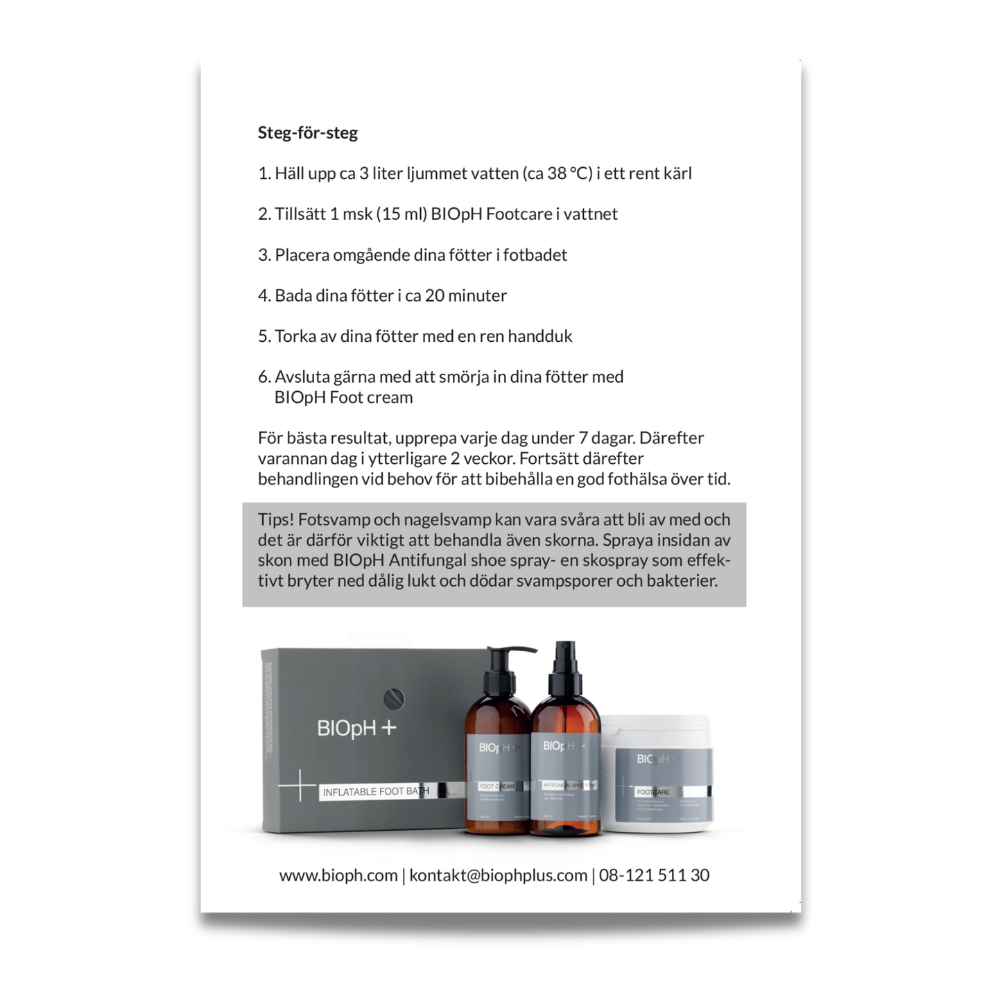 Broschyr Footcare